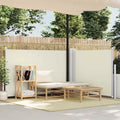 Ausziehbare Seitenmarkise Creme 120 x 1000 cm