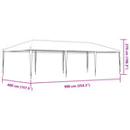 Partyzelt 4x9 m Blau