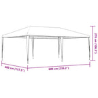 Profi-Partyzelt 4×6 m Anthrazit 90 g/m²
