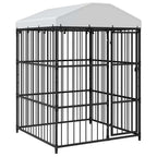 Outdoor-Hundezwinger mit Überdachung 150 x 150 x 200 cm