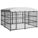 Outdoor-Hundezwinger mit Überdachung 300x300x210 cm