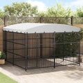 Outdoor-Hundezwinger mit Überdachung 300x300x210 cm