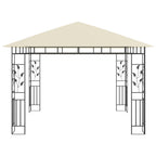 Pavillon mit Moskitonetz 3x3x2,73 m Creme 180 g/m²