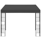 Wand-Pavillon 3x3 m Anthrazit Stoff