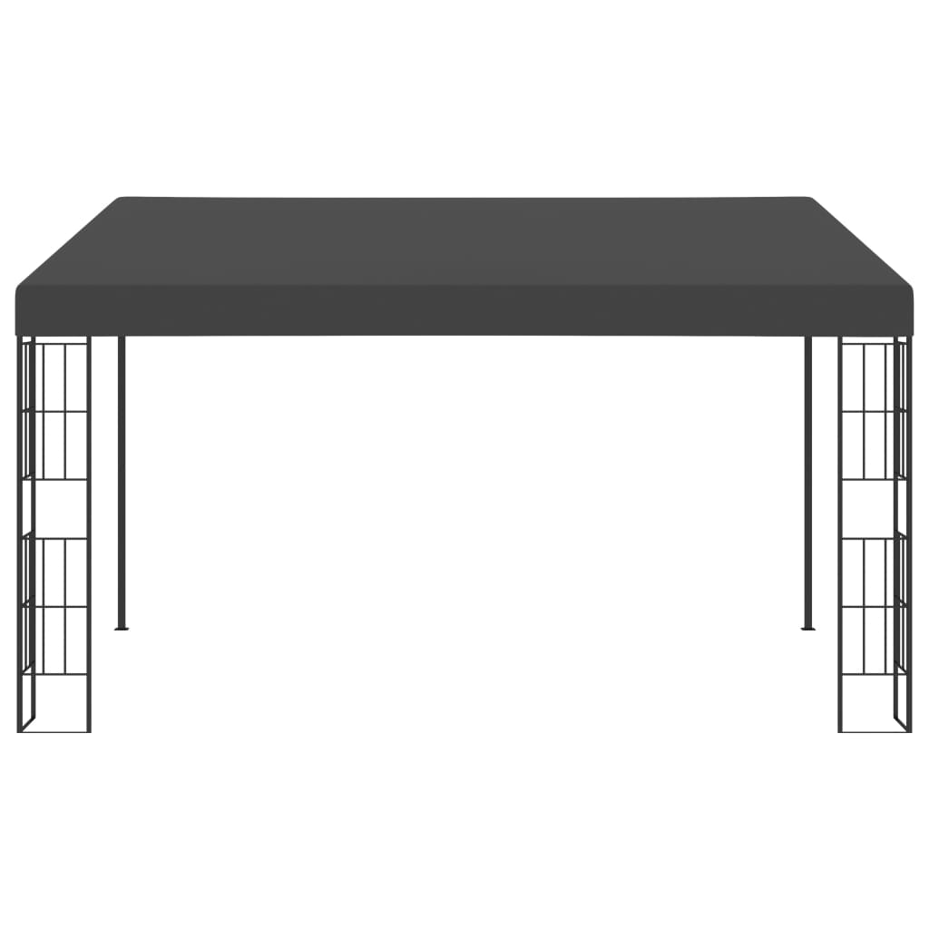 Wand-Pavillon 3x4 m Anthrazit Stoff