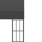 Wand-Pavillon 3x6 m Anthrazit Stoff