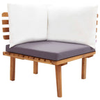 5-tlg. Garten-Lounge-Set Massivholz Akazie
