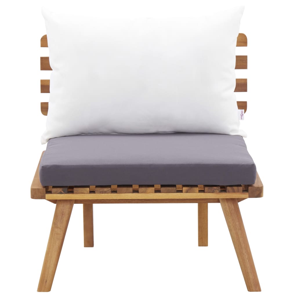 5-tlg. Garten-Lounge-Set Massivholz Akazie