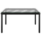 6-tlg. Garten-Lounge-Set mit Auflagen Schwarz PVC
