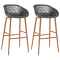 Barhocker 2 Stk. Grau