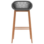 Barhocker 2 Stk. Grau