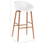 Barhocker 4 Stk. Weiß