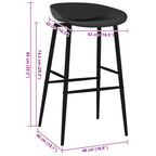 Barhocker 4 Stk. Schwarz