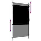 Außenrollo 120 x 270 cm Anthrazit