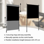 Außenrollo 120 x 270 cm Anthrazit