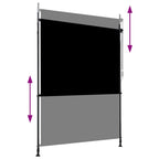 Außenrollo 150 x 270 cm Anthrazit