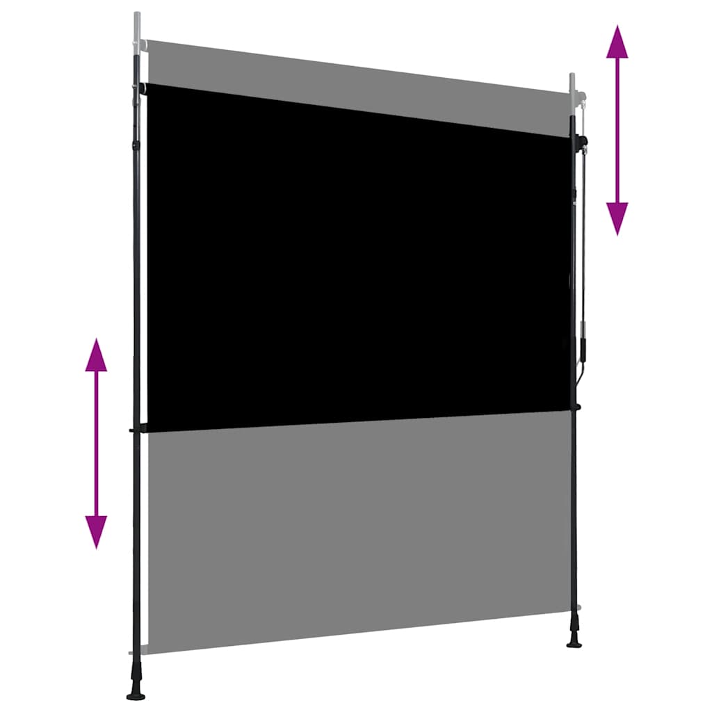 Außenrollo 200 x 270 cm Anthrazit