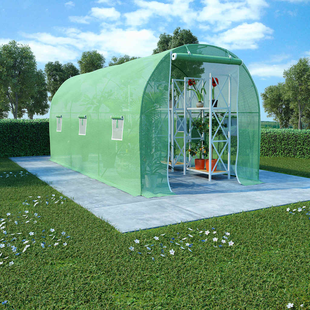 vidaXL Gewächshaus 9 m² 4,5x2x2 m
