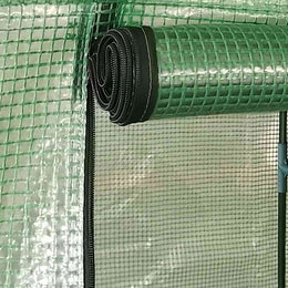 vidaXL Gewächshaus mit Stahlrahmen 0,5 m² 1x0,5x1,9 m