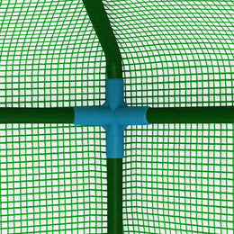 vidaXL Gewächshaus mit Stahlrahmen 0,5 m² 1x0,5x1,9 m