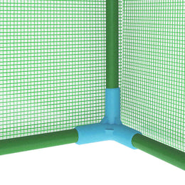 vidaXL Gewächshaus mit Stahlrahmen 0,5 m² 1x0,5x1,9 m