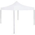 Profi-Partyzelt Faltbar 2×2 m Stahl Weiß