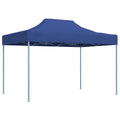 Profi-Partyzelt Faltbar 3x4 m Stahl Blau