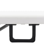 Klappbare Gartenbänke 2 Stk. 180 cm HDPE Weiß