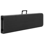 Klappbare Gartenbänke 2 Stk. 180 cm HDPE Schwarz