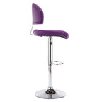 Barhocker 2 Stk. Lila Kunstleder