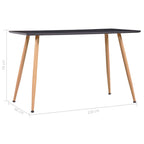 Esstisch Grau und Eichefarben 120×60×74 cm MDF