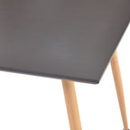 Esstisch Grau und Eichefarben 80,5x80,5x73 cm MDF