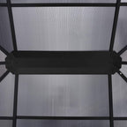 Pavillon mit Vorhängen 400 x 300 x 265 cm Anthrazit