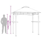 BBQ-Pavillon 240x150x255 cm Anthrazit Stahl