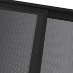 Pavillon mit Dach Anthrazit 4x3x2,5 m Aluminium und Stahl
