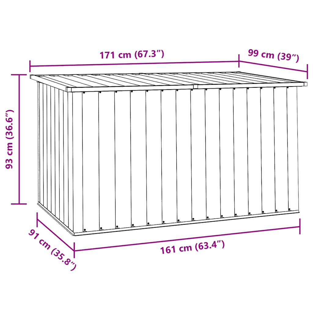 Gartenbox Grün 171x99x93 cm
