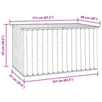 Gartenbox Braun 171 x 99 x 93 cm