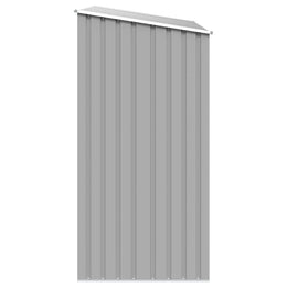 vidaXL Garten Brennholzlager Grau 245x98x159 cm Verzinkter Stahl
