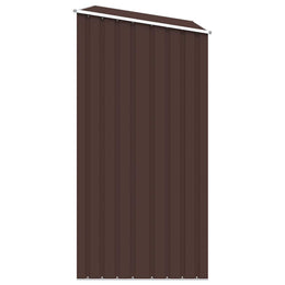 vidaXL Garten Brennholzlager Braun 245x98x159 cm Verzinkter Stahl