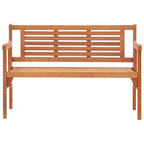 Gartenbank Klappbar 120 cm Massivholz Eukalyptus