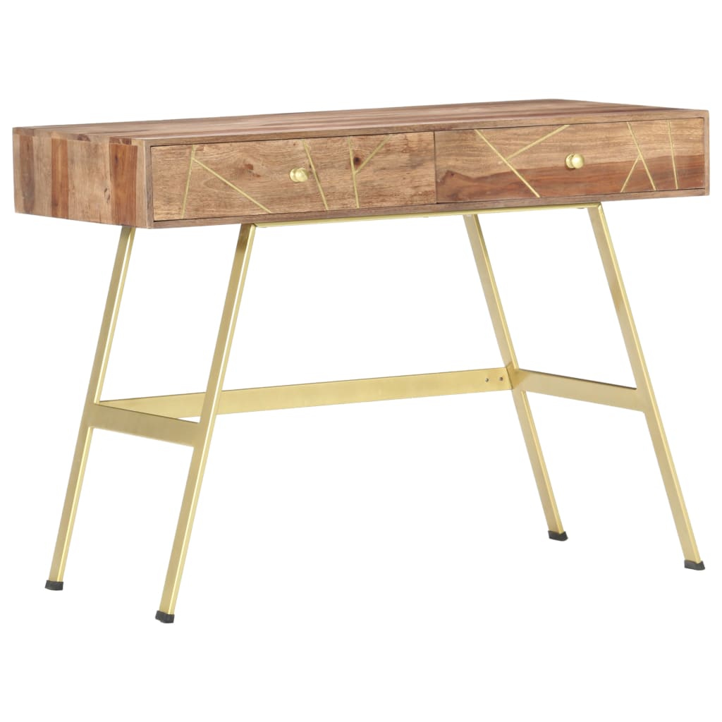 Schreibtisch mit Schubladen 100x55x75 cm Massivholz Akazie