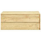 Gartentisch 75x75x31 cm Kiefernholz Imprägniert