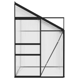 vidaXL Gewächshaus Anthrazit Aluminium 3,8 m³