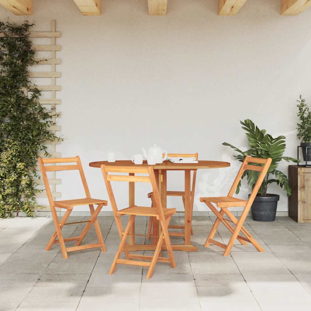Gartentisch Butterfly Klappbar 120x70x75 cm Teak Massivholz