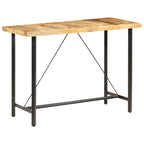 Bartisch 150x70x107 cm Raues Mangoholz
