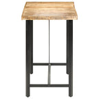 Bartisch 180x70x107 cm Raues Mangoholz