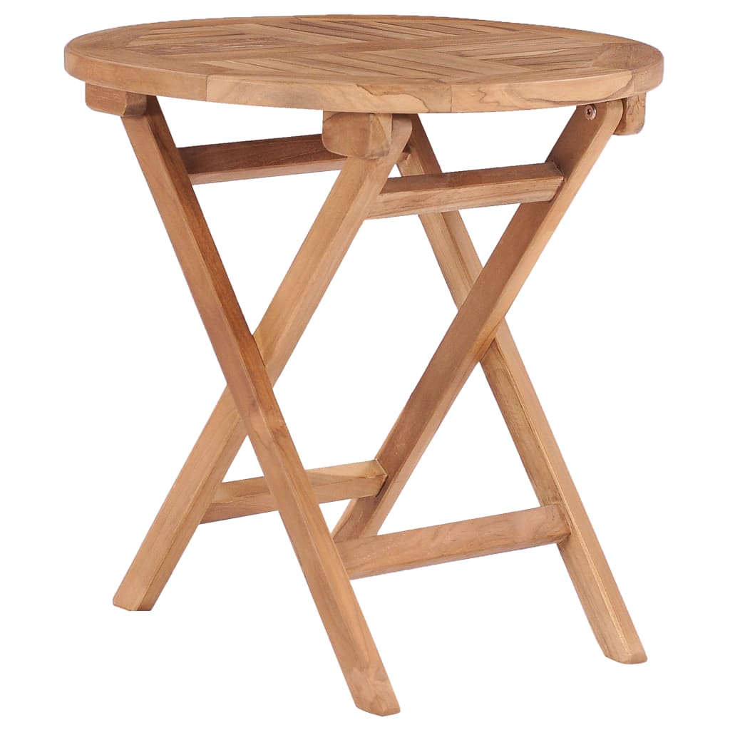 Gartentisch Klappbar 45 cm Massivholz Teak