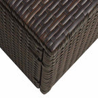 5-tlg. Garten-Lounge-Set mit Auflagen Poly Rattan Braun