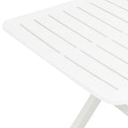 Gartentisch Klappbar Weiß 79 x 72 x 70 cm Kunststoff