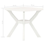 Bistrotisch Weiß 70x70x72 cm Kunststoff